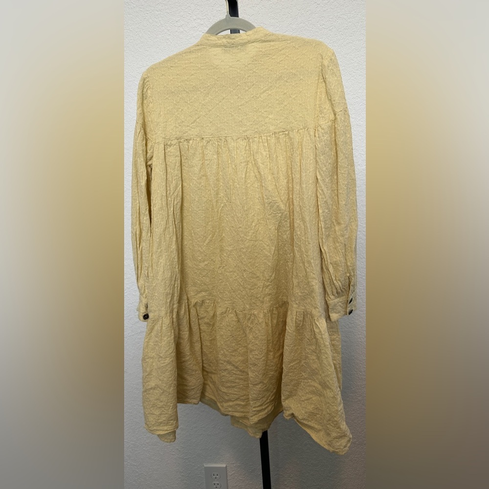 Pamela Love | Yellow Eyelet Dress View 4
